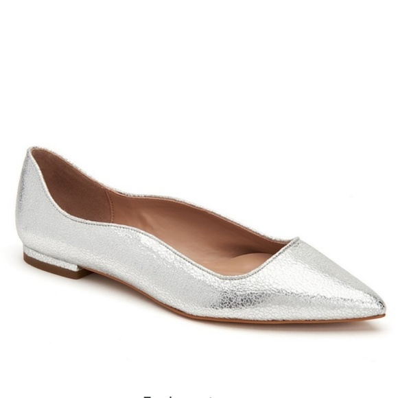 New BCBGeneration Nikita Metallic Silver Flats - Picture 3 of 5